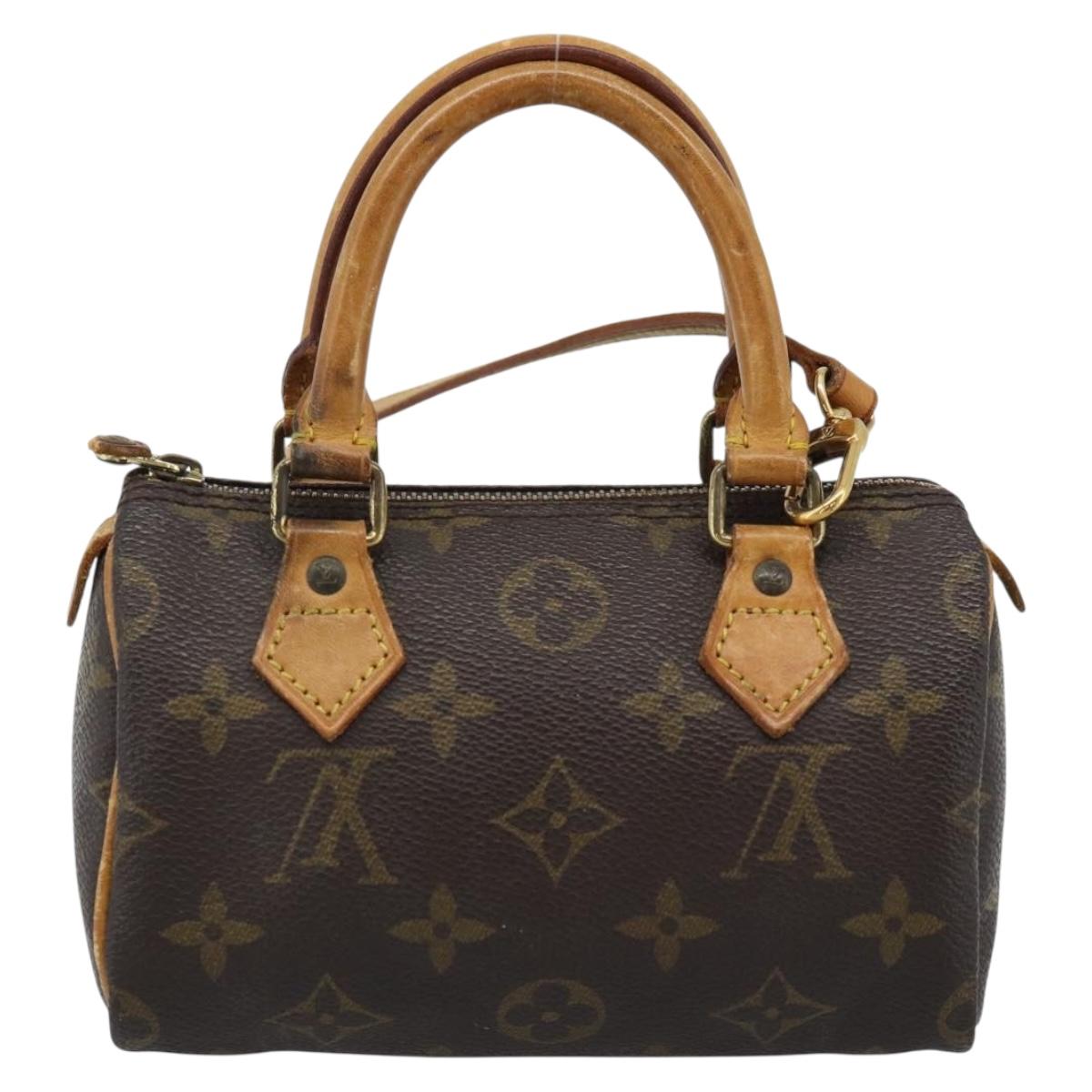 LOUIS VUITTON Monogram Mini Speedy Hand Bag M41534 LV Auth 186889