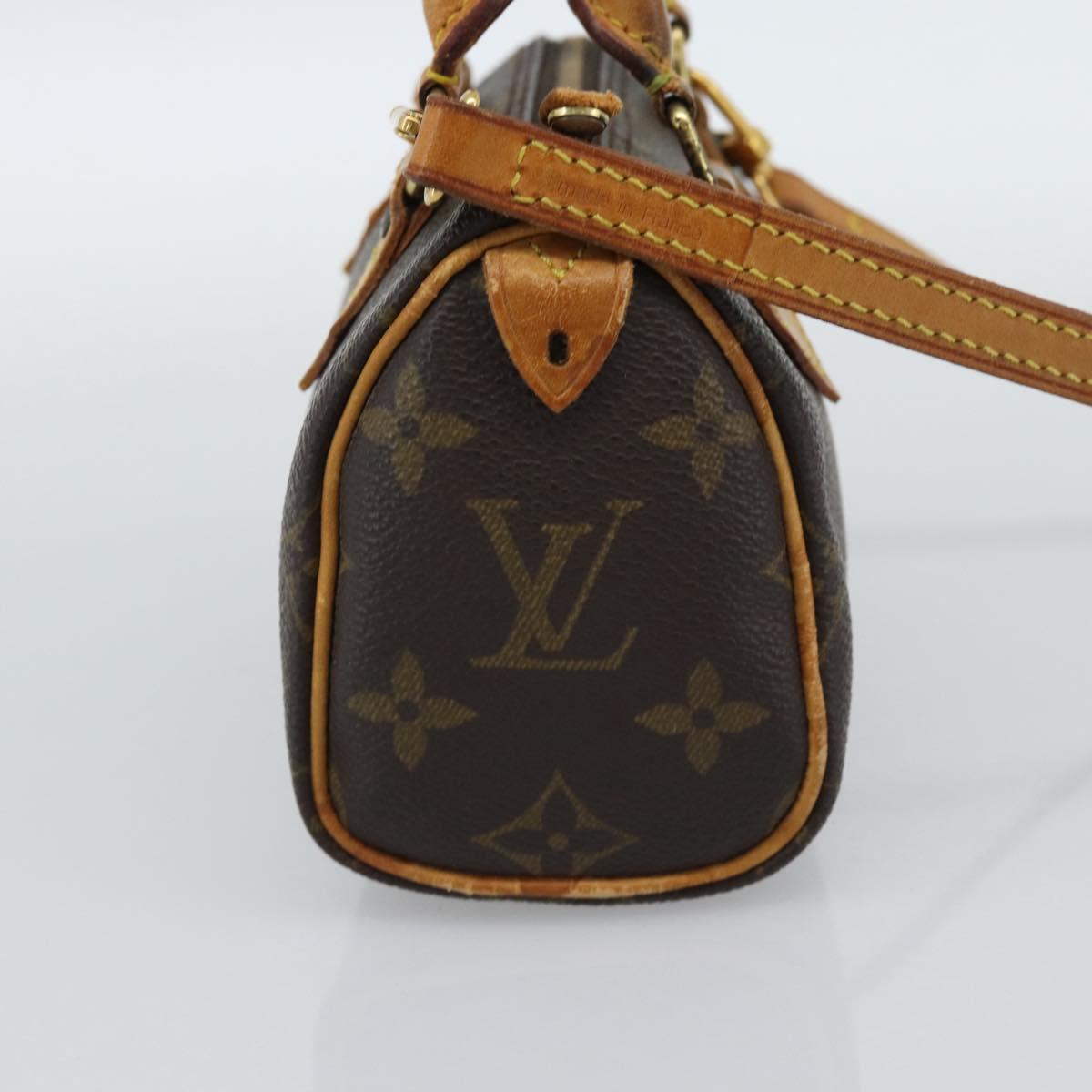 LOUIS VUITTON Monogram Mini Speedy Hand Bag M41534 LV Auth 186889