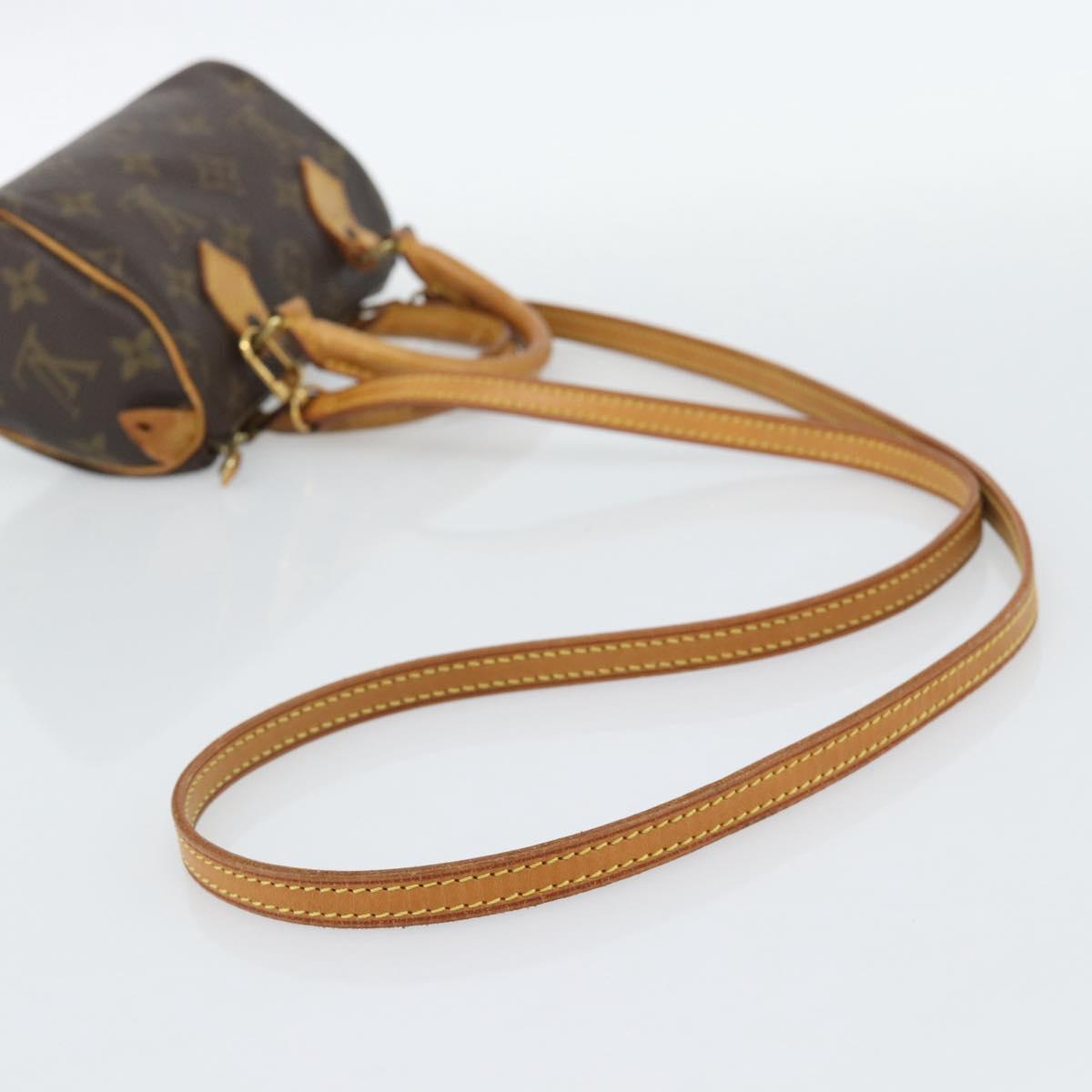 LOUIS VUITTON Monogram Mini Speedy Hand Bag M41534 LV Auth 186889