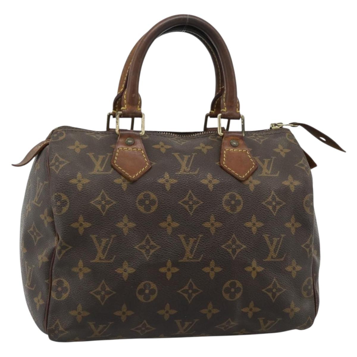 LOUIS VUITTON Monogram Speedy 25 Hand Bag M41528 LV Auth 186893