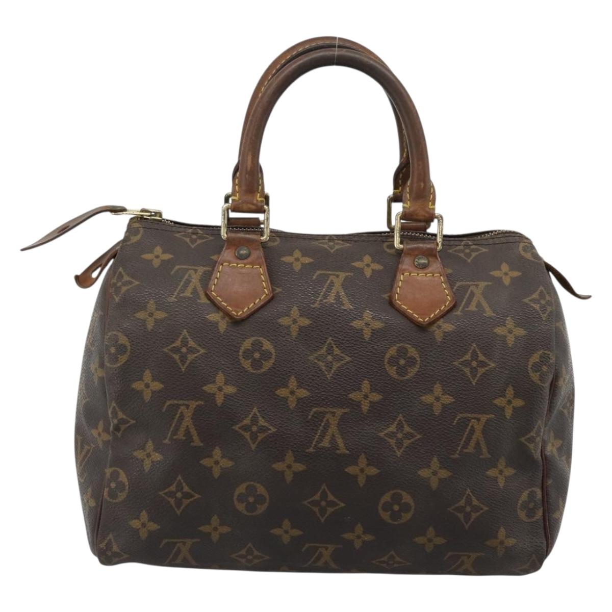 LOUIS VUITTON Monogram Speedy 25 Hand Bag M41528 LV Auth 186893