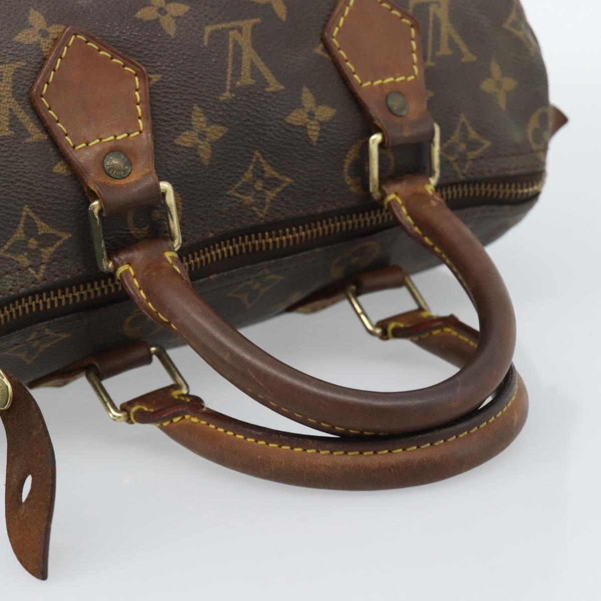 LOUIS VUITTON Monogram Speedy 25 Hand Bag M41528 LV Auth 186893