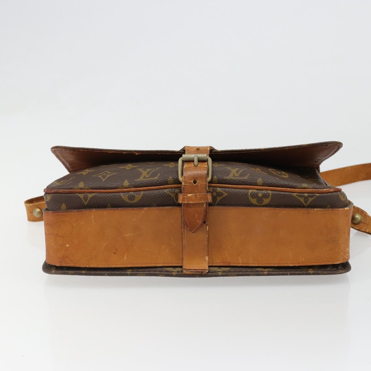 LOUIS VUITTON Monogram Cartouchiere GM Shoulder Bag M51252 LV Auth 186903