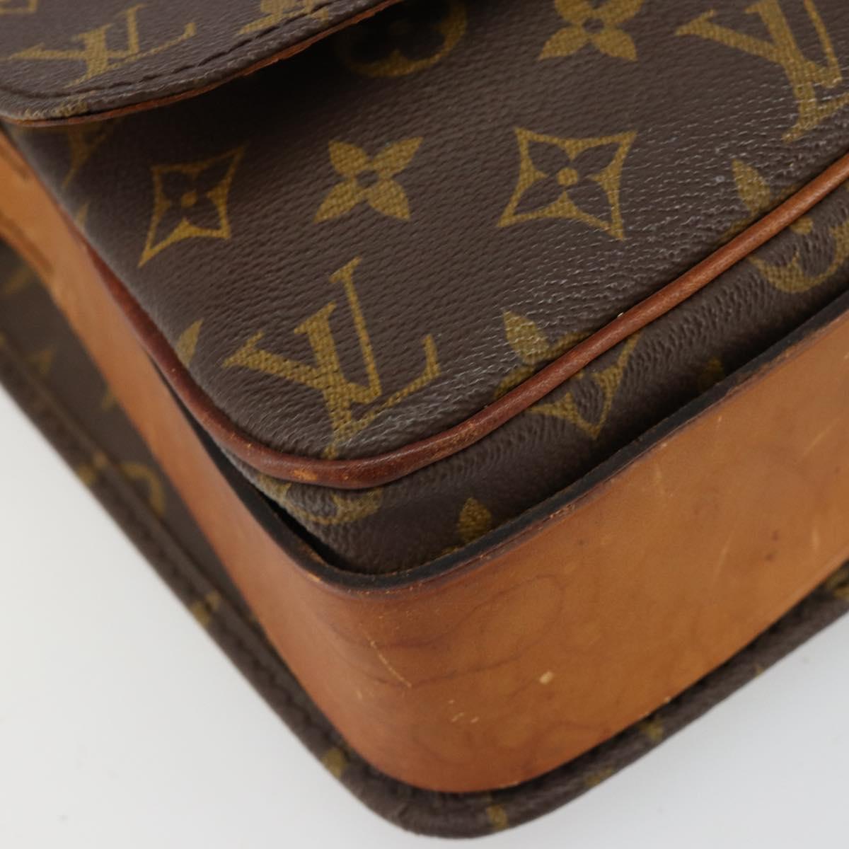 LOUIS VUITTON Monogram Cartouchiere GM Shoulder Bag M51252 LV Auth 186903