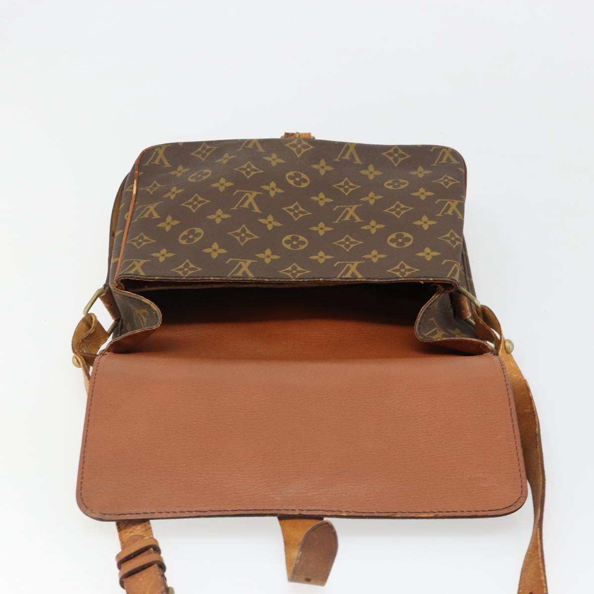 LOUIS VUITTON Monogram Cartouchiere GM Shoulder Bag M51252 LV Auth 186903