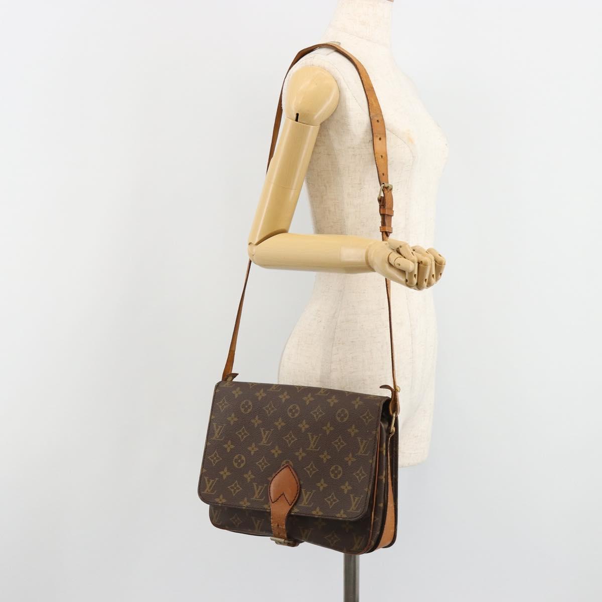 LOUIS VUITTON Monogram Cartouchiere GM Shoulder Bag M51252 LV Auth 186903