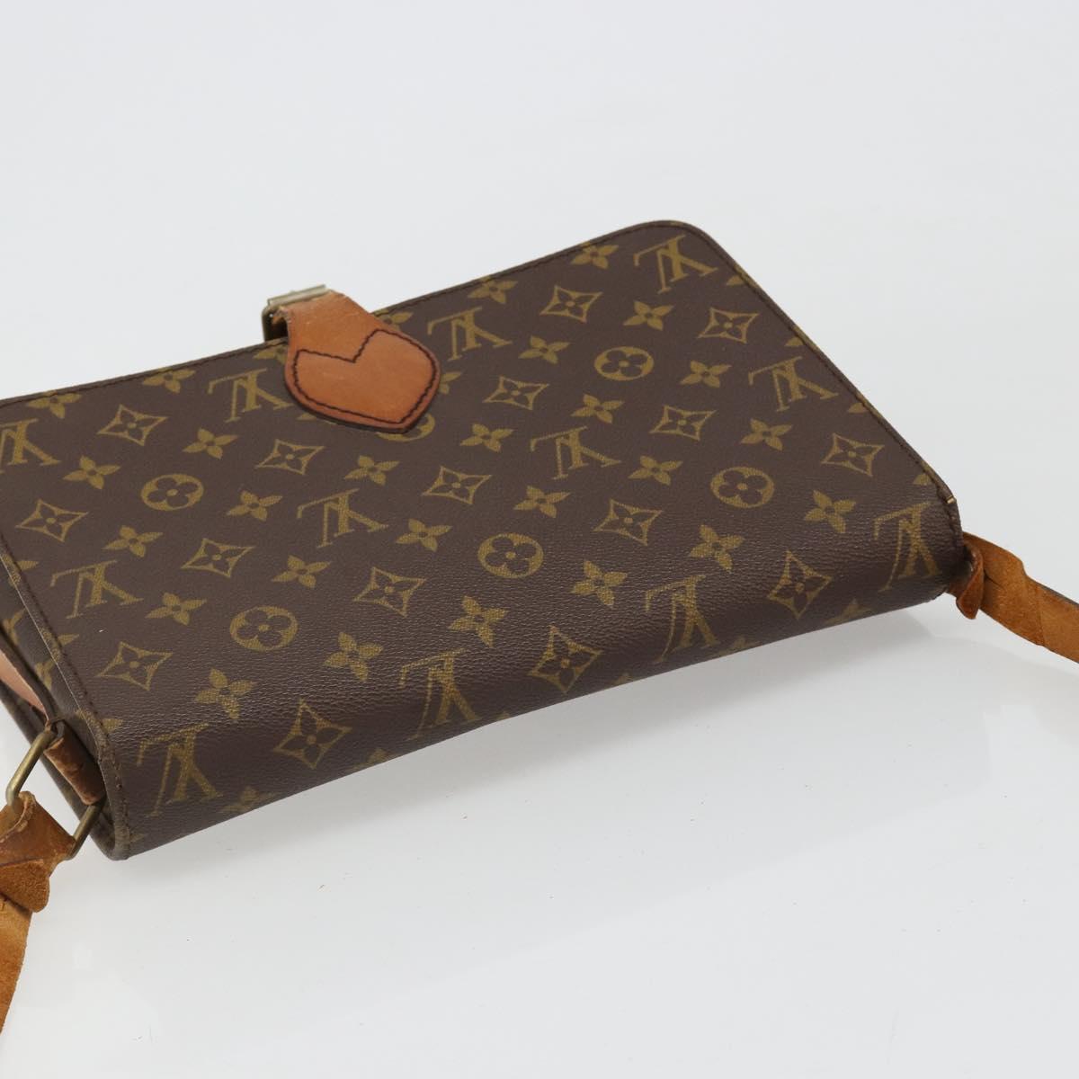 LOUIS VUITTON Monogram Cartouchiere GM Shoulder Bag M51252 LV Auth 186903