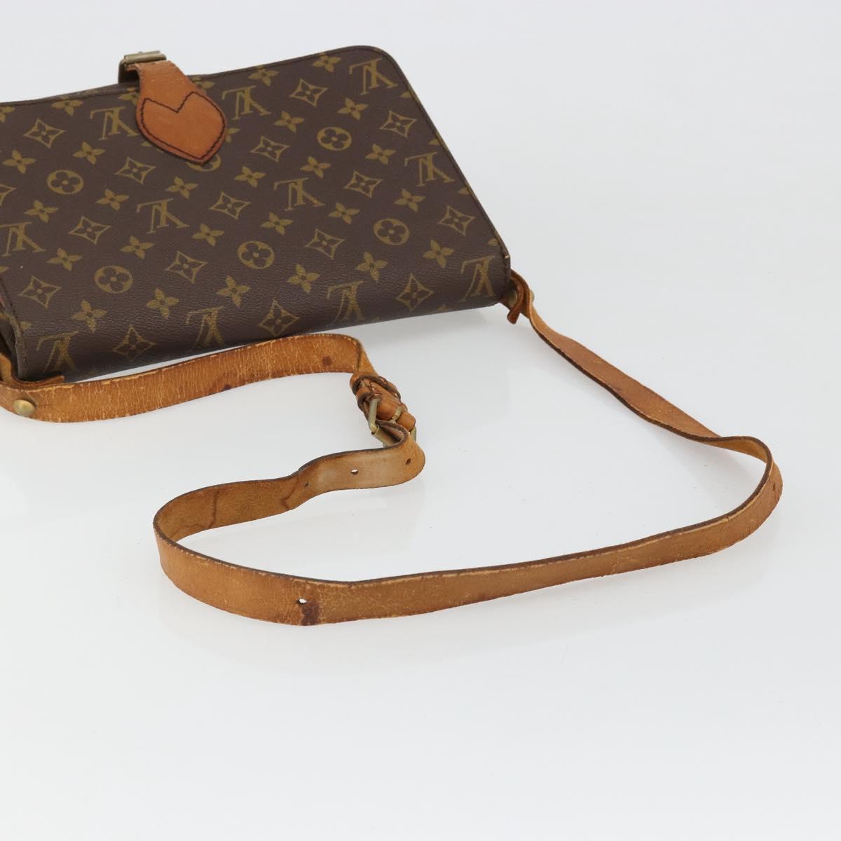 LOUIS VUITTON Monogram Cartouchiere GM Shoulder Bag M51252 LV Auth 186903