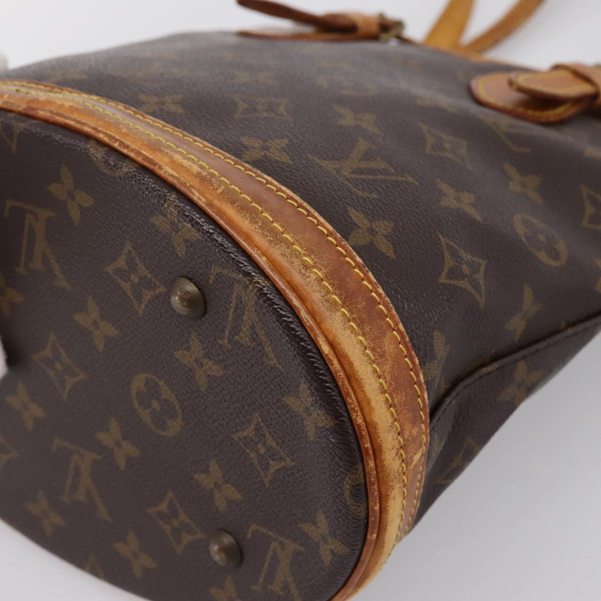LOUIS VUITTON Monogram Bucket PM Shoulder Bag M42238 LV Auth 186954