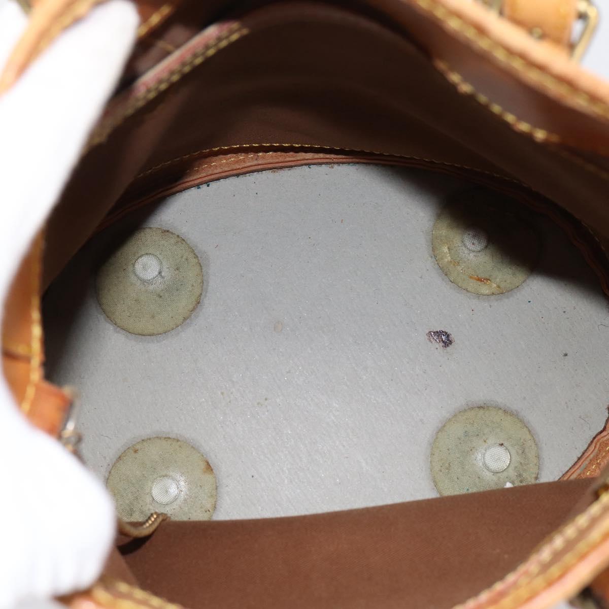 LOUIS VUITTON Monogram Bucket PM Shoulder Bag M42238 LV Auth 186954