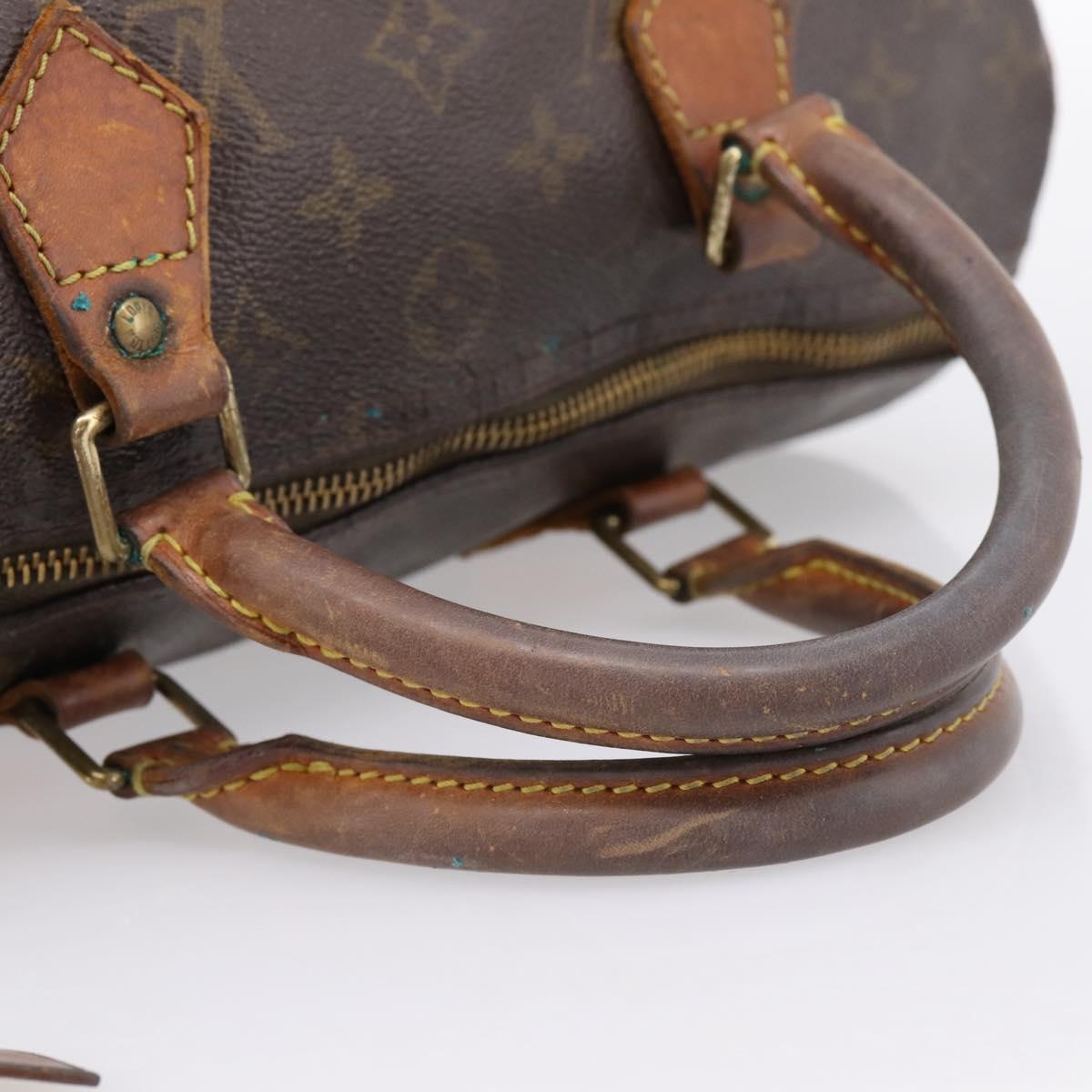 LOUIS VUITTON Monogram Speedy 30 Hand Bag M41526 LV Auth 186972
