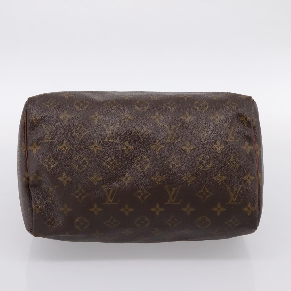 LOUIS VUITTON Monogram Speedy 30 Hand Bag M41526 LV Auth 186972