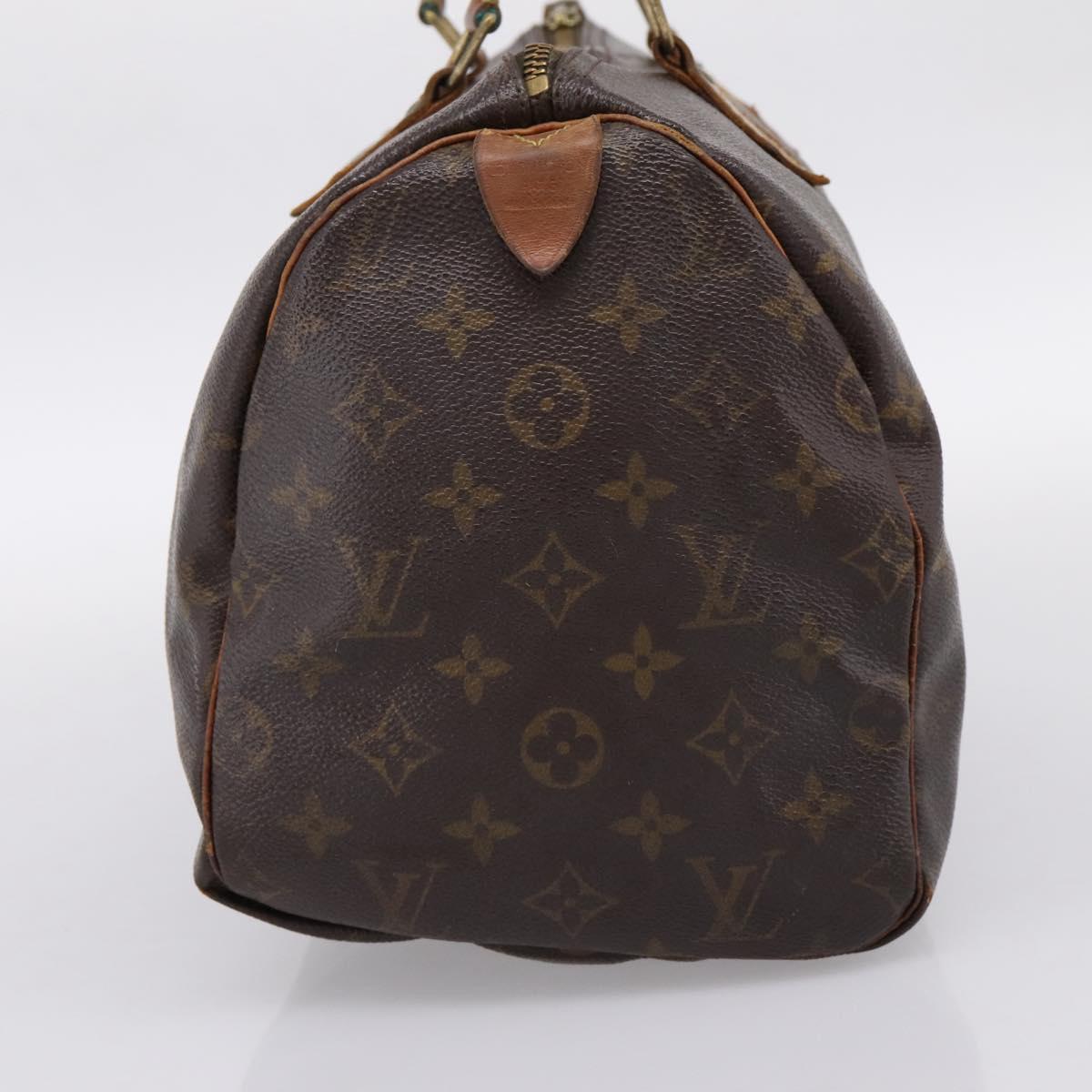 LOUIS VUITTON Monogram Speedy 30 Hand Bag M41526 LV Auth 186972