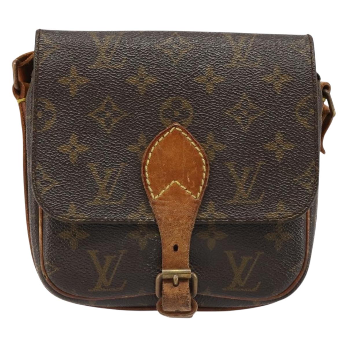 LOUIS VUITTON Monogram Cartouchiere PM Shoulder Bag M51254 LV Auth 187007