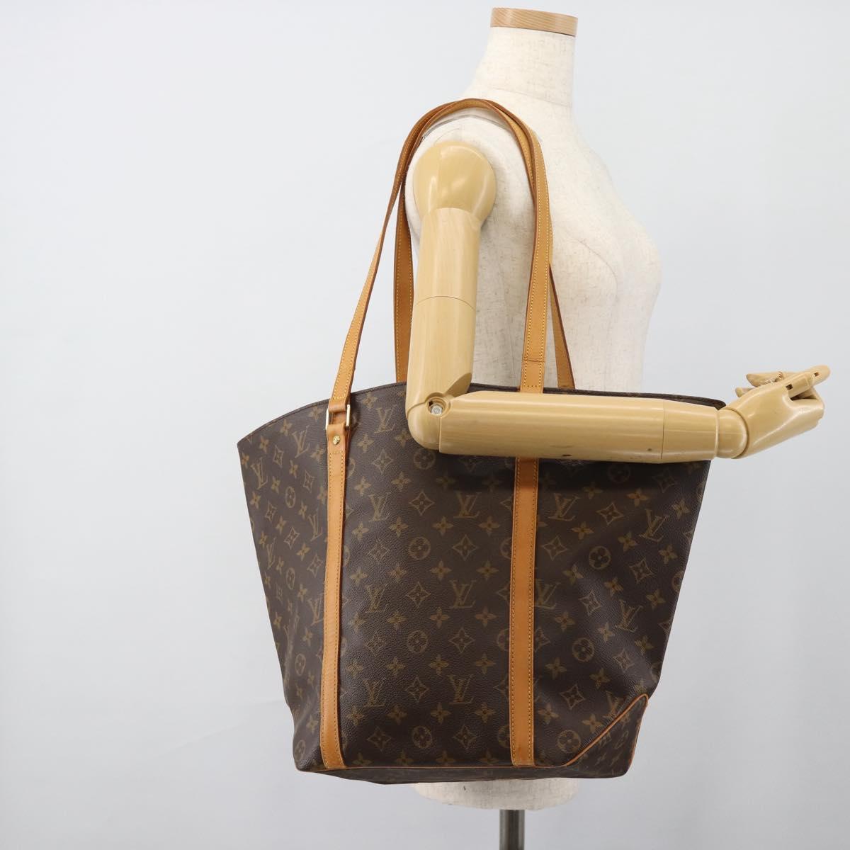 LOUIS VUITTON Monogram Sac Shopping Tote Bag M51108 LV Auth 187018