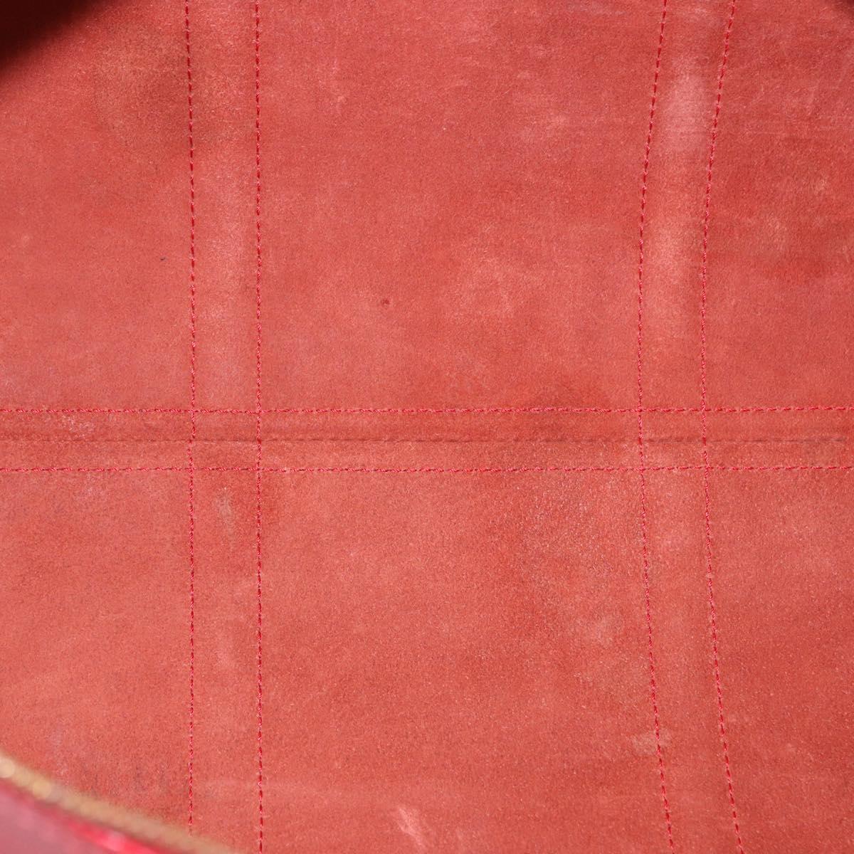 LOUIS VUITTON Epi Keepall 50 Boston Bag Red M42967 LV Auth 187026
