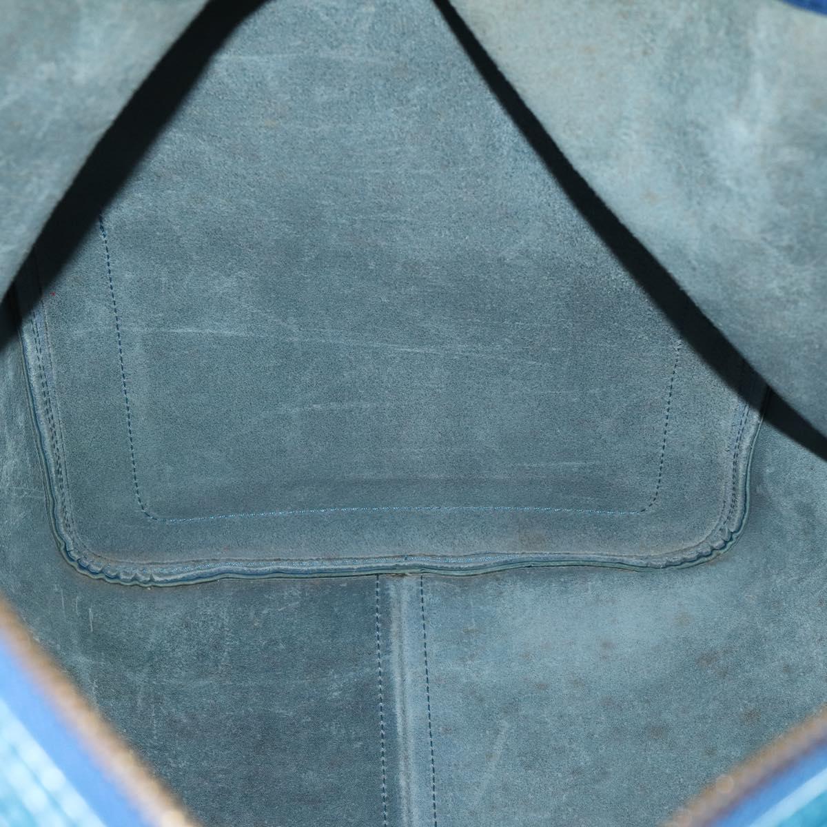 LOUIS VUITTON Epi Keepall 55 Boston Bag Toledo Blue M42955 LV Auth 187027A