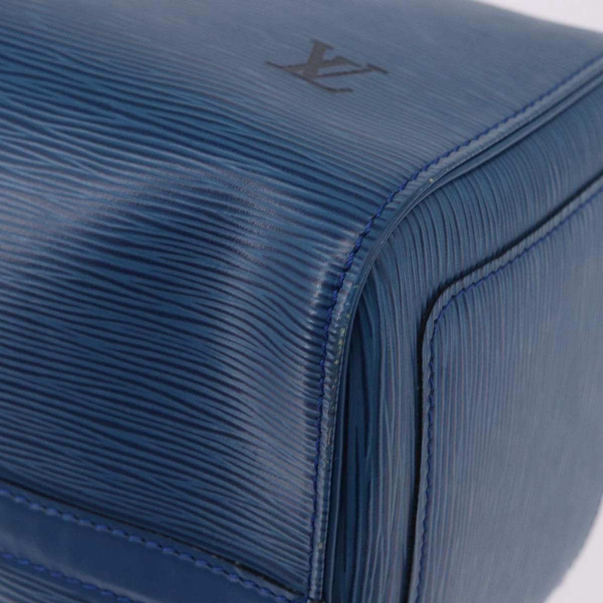 LOUIS VUITTON Epi Speedy 35 Hand Bag Toledo Blue M42995 LV Auth 187028SAV