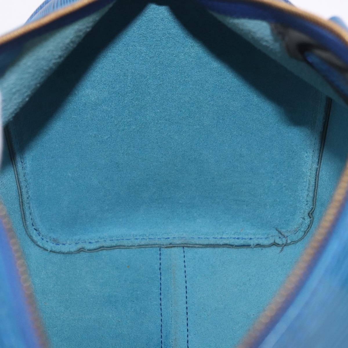 LOUIS VUITTON Epi Speedy 35 Hand Bag Toledo Blue M42995 LV Auth 187028SAV