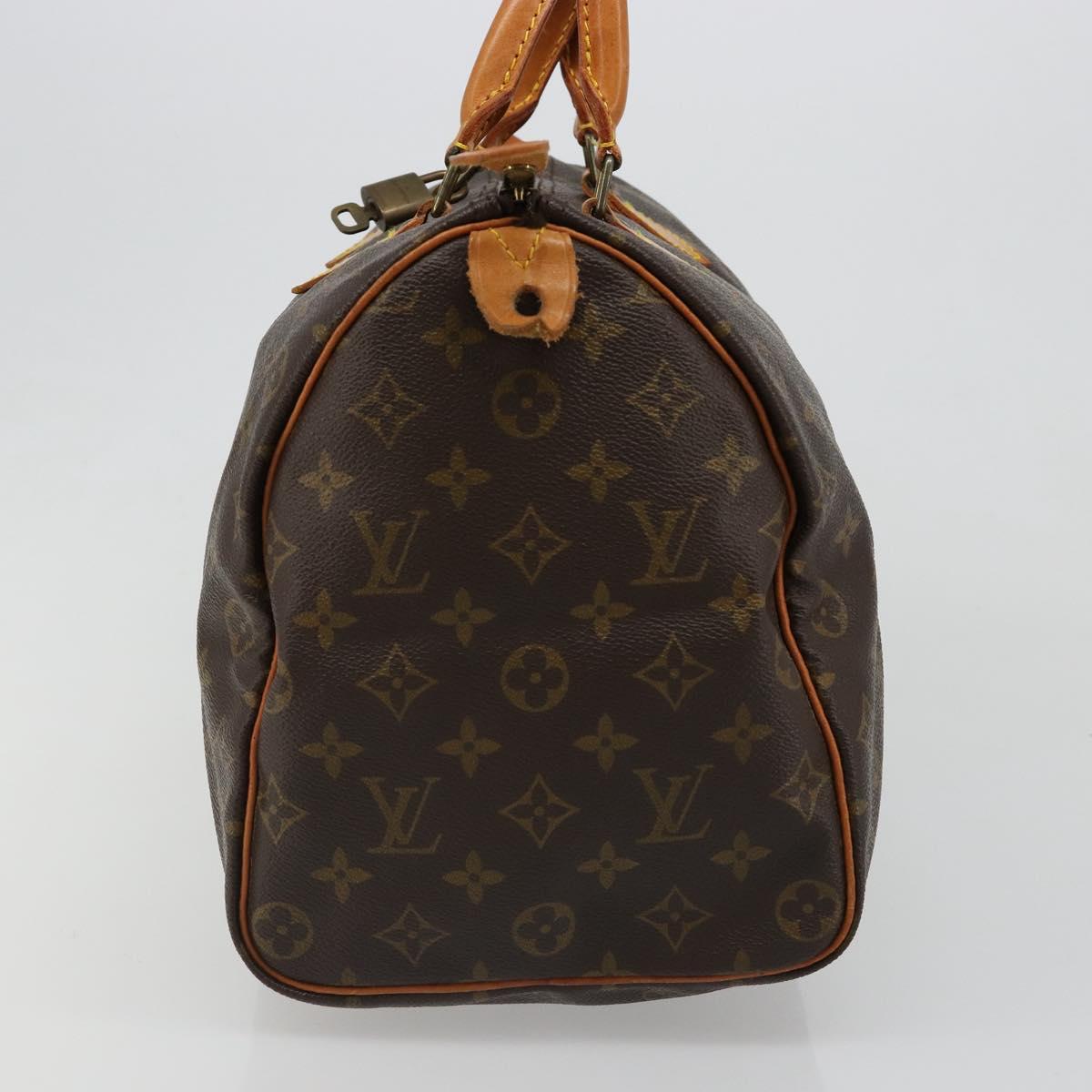LOUIS VUITTON Monogram Speedy 35 Hand Bag M41524 LV Auth 187030SAV