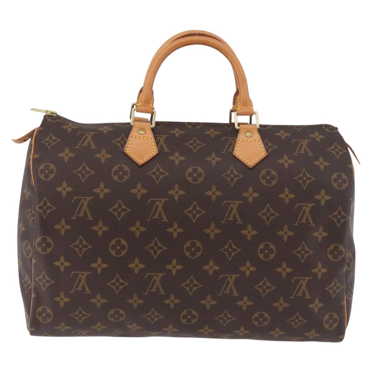 LOUIS VUITTON Monogram Speedy 35 Hand Bag M41524 LV Auth 187032A