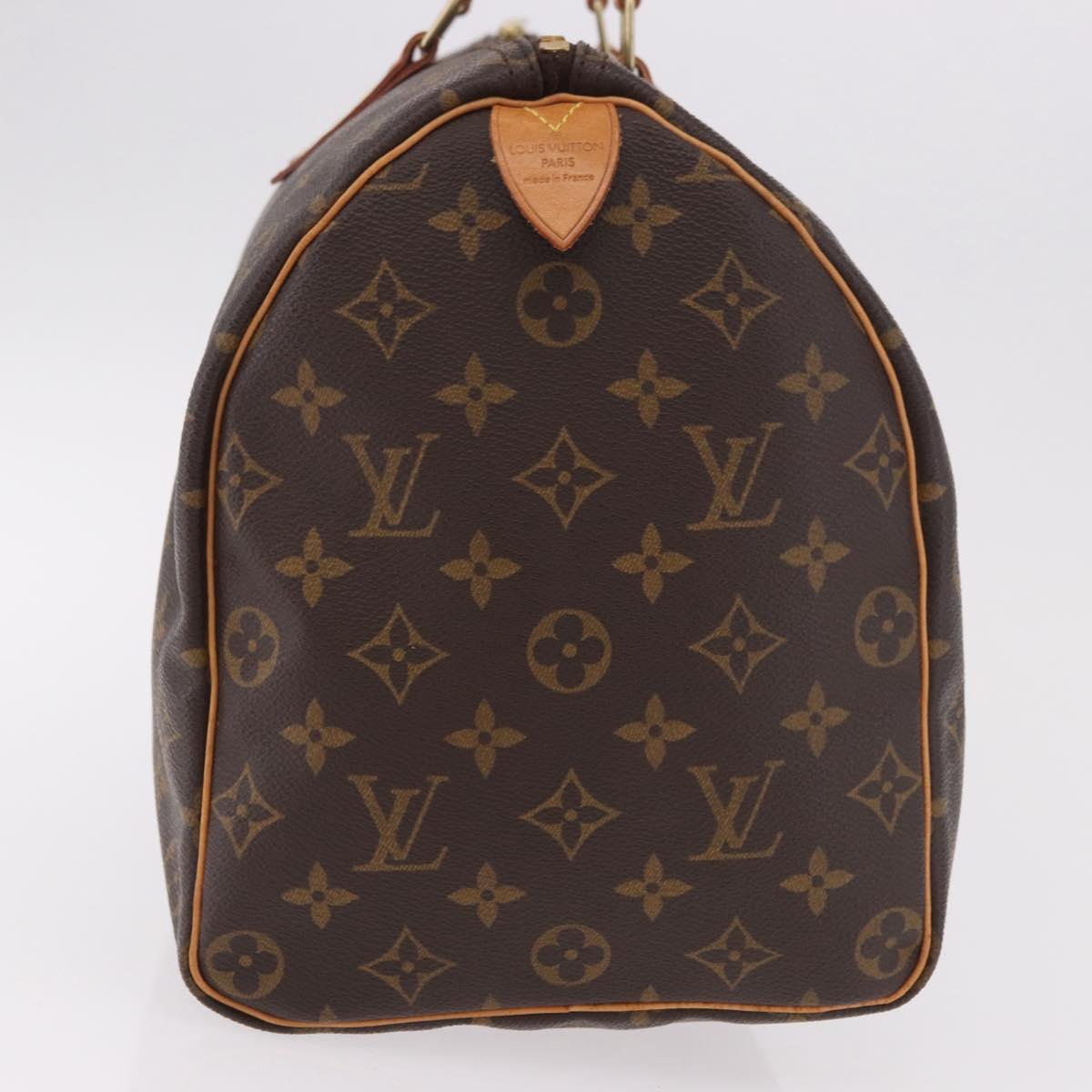 LOUIS VUITTON Monogram Speedy 35 Hand Bag M41524 LV Auth 187032A