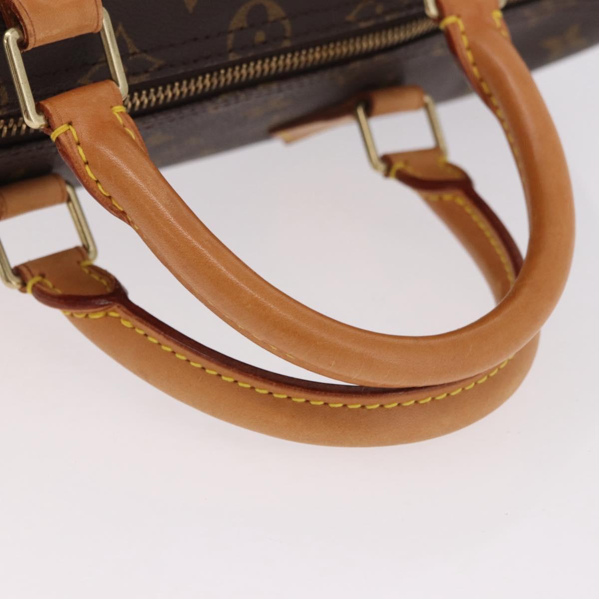 LOUIS VUITTON Monogram Speedy 35 Hand Bag M41524 LV Auth 187032A