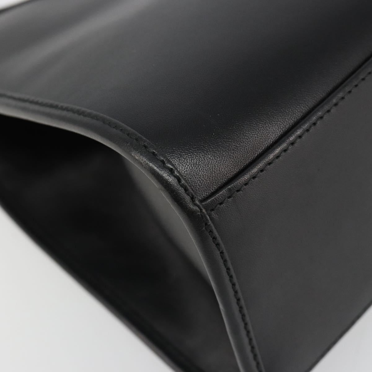 GUCCI Jackie Shoulder Bag Leather Black Silver 002 1067 Auth 187042SAV