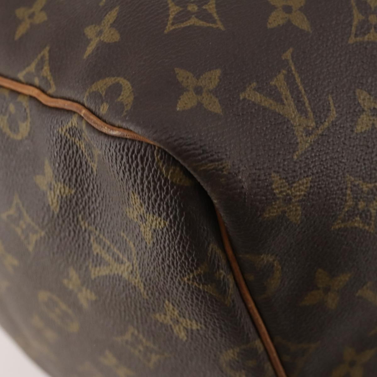 LOUIS VUITTON Monogram Keepall 55 Boston Bag M41424 LV Auth 187063