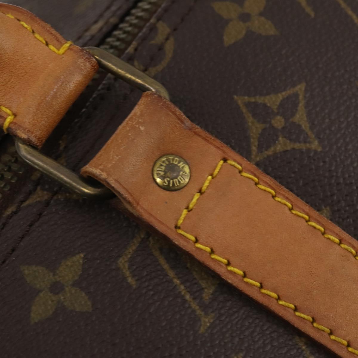 LOUIS VUITTON Monogram Keepall 55 Boston Bag M41424 LV Auth 187063
