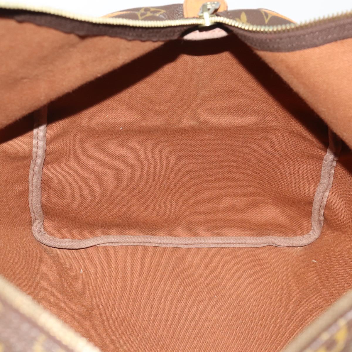 LOUIS VUITTON Monogram Keepall 55 Boston Bag M41424 LV Auth 187063