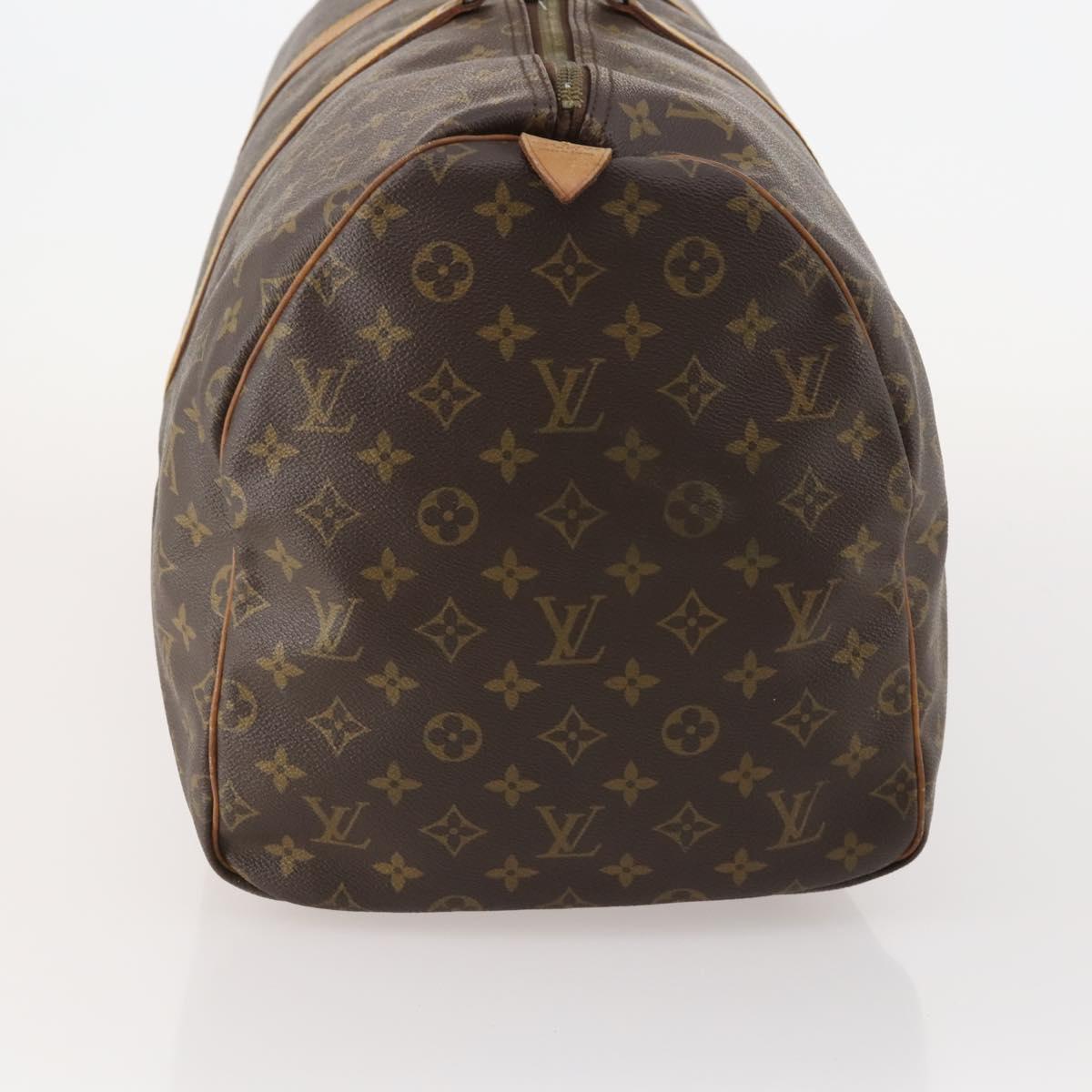 LOUIS VUITTON Monogram Keepall 55 Boston Bag M41424 LV Auth 187063
