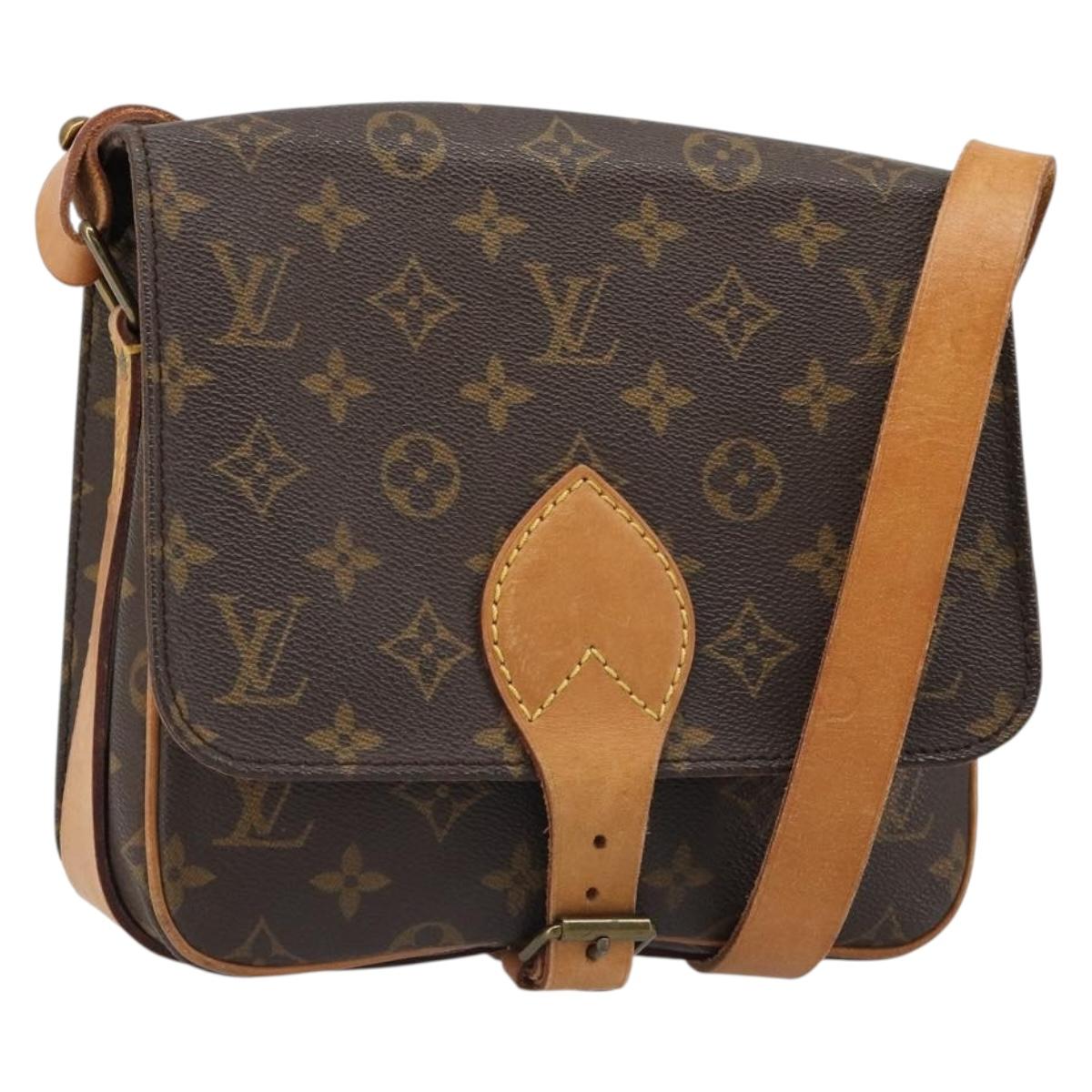 LOUIS VUITTON Monogram Cartouchiere MM Shoulder Bag M51253 LV Auth 187070A