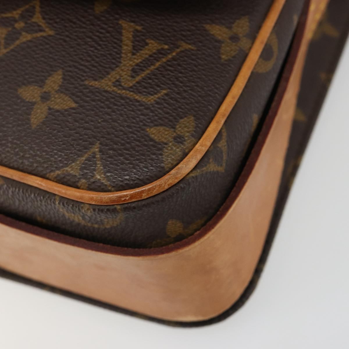 LOUIS VUITTON Monogram Cartouchiere MM Shoulder Bag M51253 LV Auth 187070A