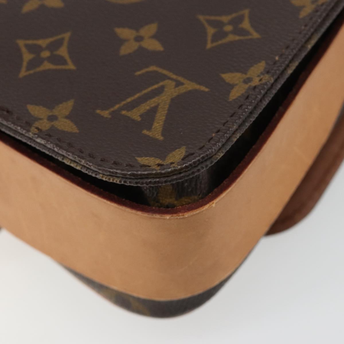 LOUIS VUITTON Monogram Cartouchiere MM Shoulder Bag M51253 LV Auth 187070A