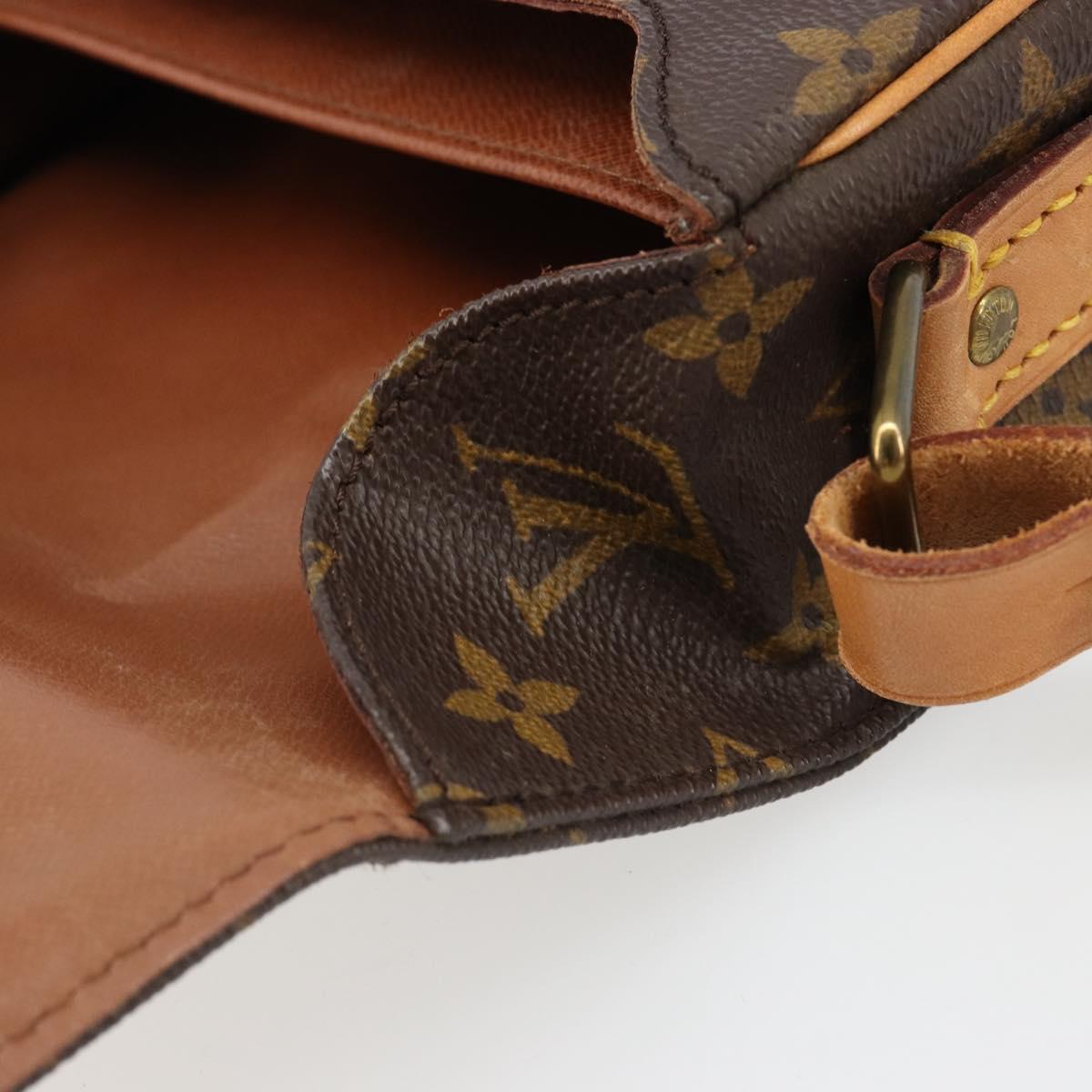 LOUIS VUITTON Monogram Cartouchiere MM Shoulder Bag M51253 LV Auth 187070A