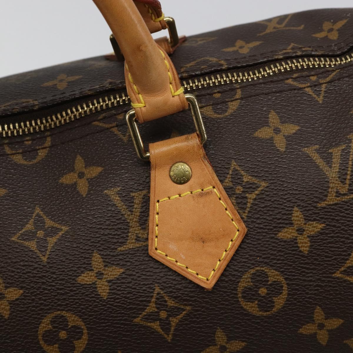 LOUIS VUITTON Monogram Speedy 35 Hand Bag M41524 LV Auth 187106SAV