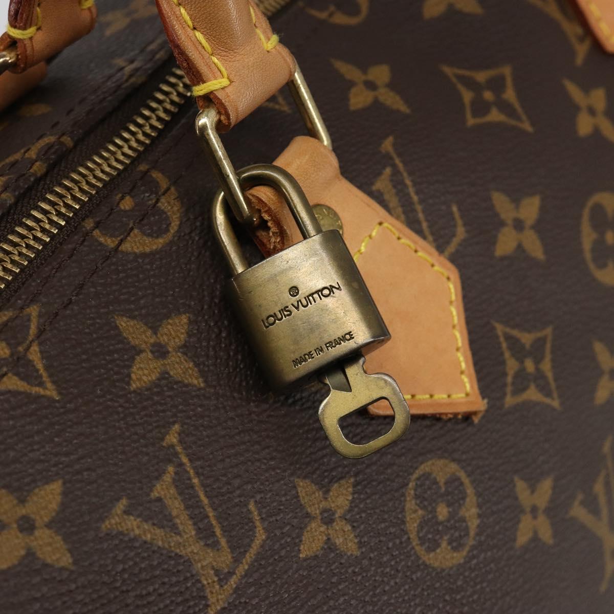 LOUIS VUITTON Monogram Speedy 35 Hand Bag M41524 LV Auth 187106SAV