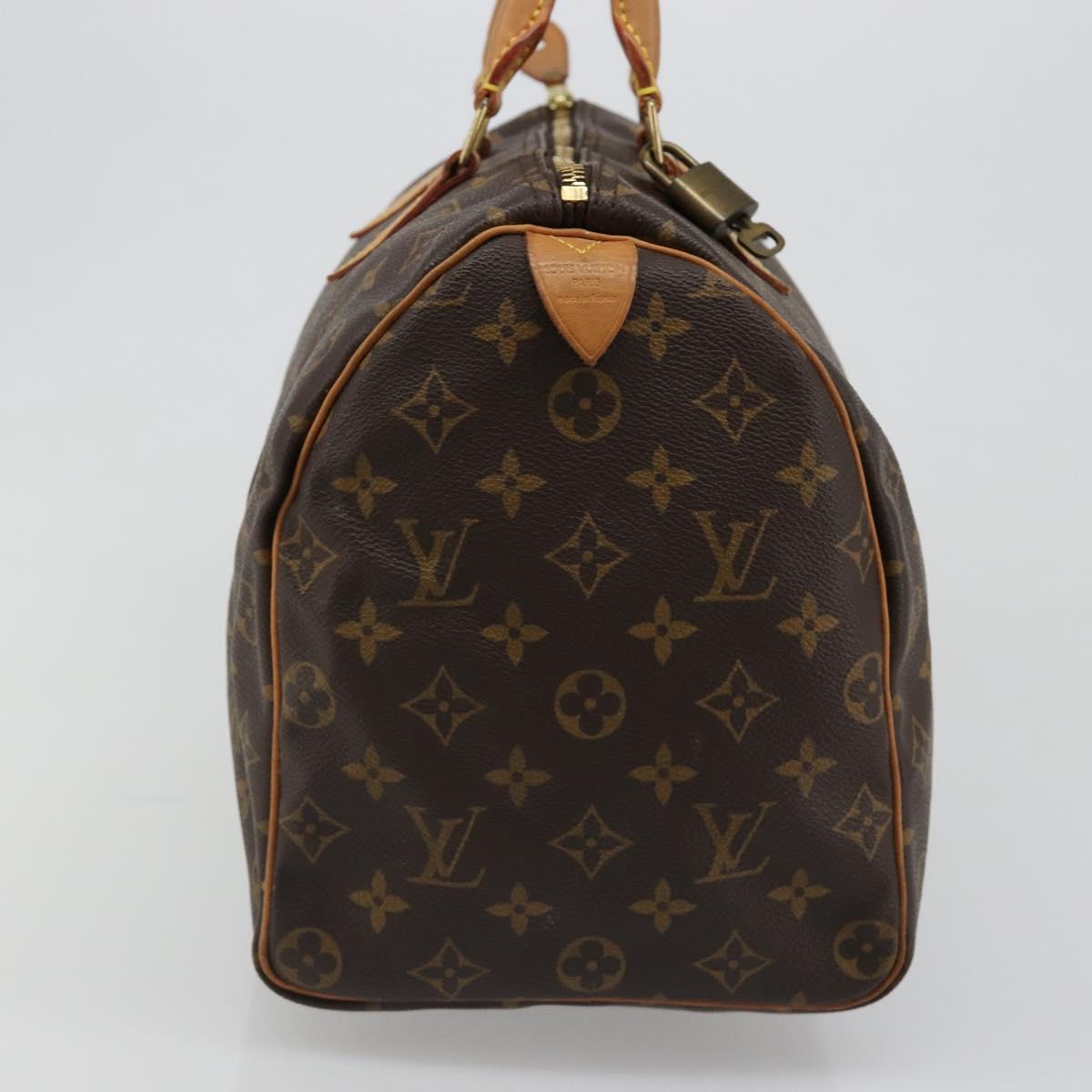 LOUIS VUITTON Monogram Speedy 35 Hand Bag M41524 LV Auth 187106SAV