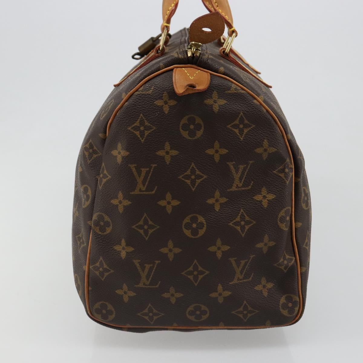 LOUIS VUITTON Monogram Speedy 35 Hand Bag M41524 LV Auth 187106SAV