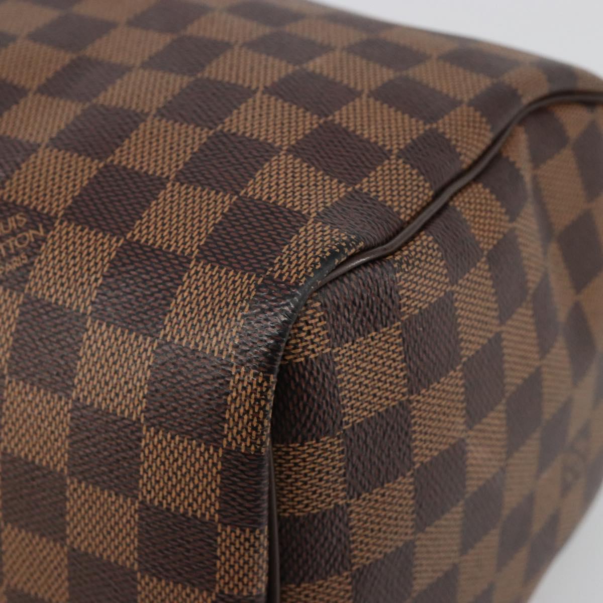 LOUIS VUITTON Damier Ebene Speedy 35 Hand Bag N41363 LV Auth 187109SAM