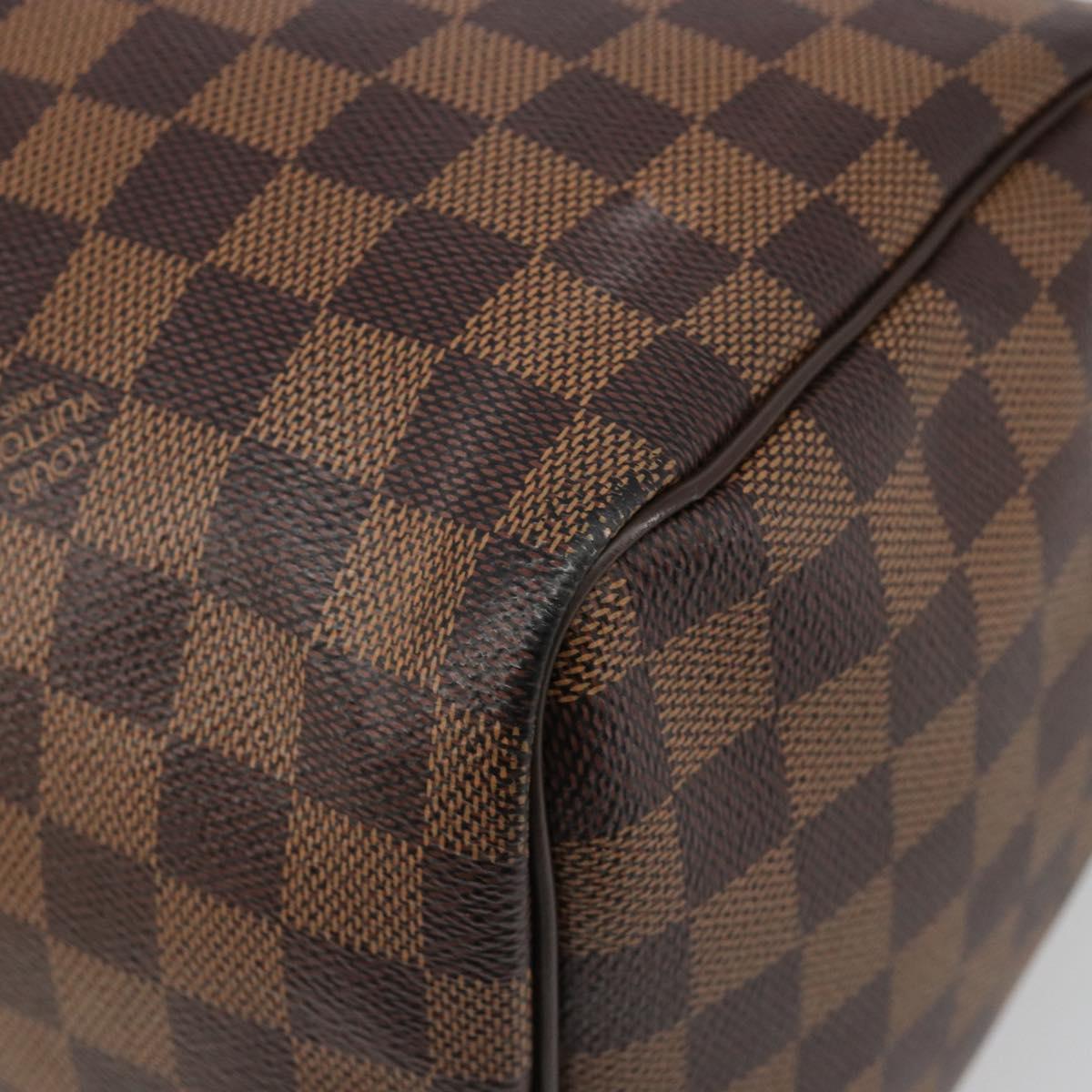 LOUIS VUITTON Damier Ebene Speedy 35 Hand Bag N41363 LV Auth 187109SAM