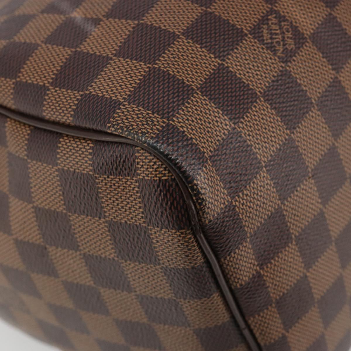 LOUIS VUITTON Damier Ebene Speedy 35 Hand Bag N41363 LV Auth 187109SAM