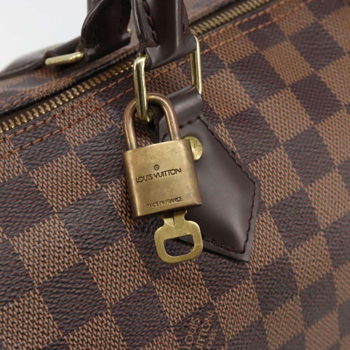 LOUIS VUITTON Damier Ebene Speedy 35 Hand Bag N41363 LV Auth 187109SAM