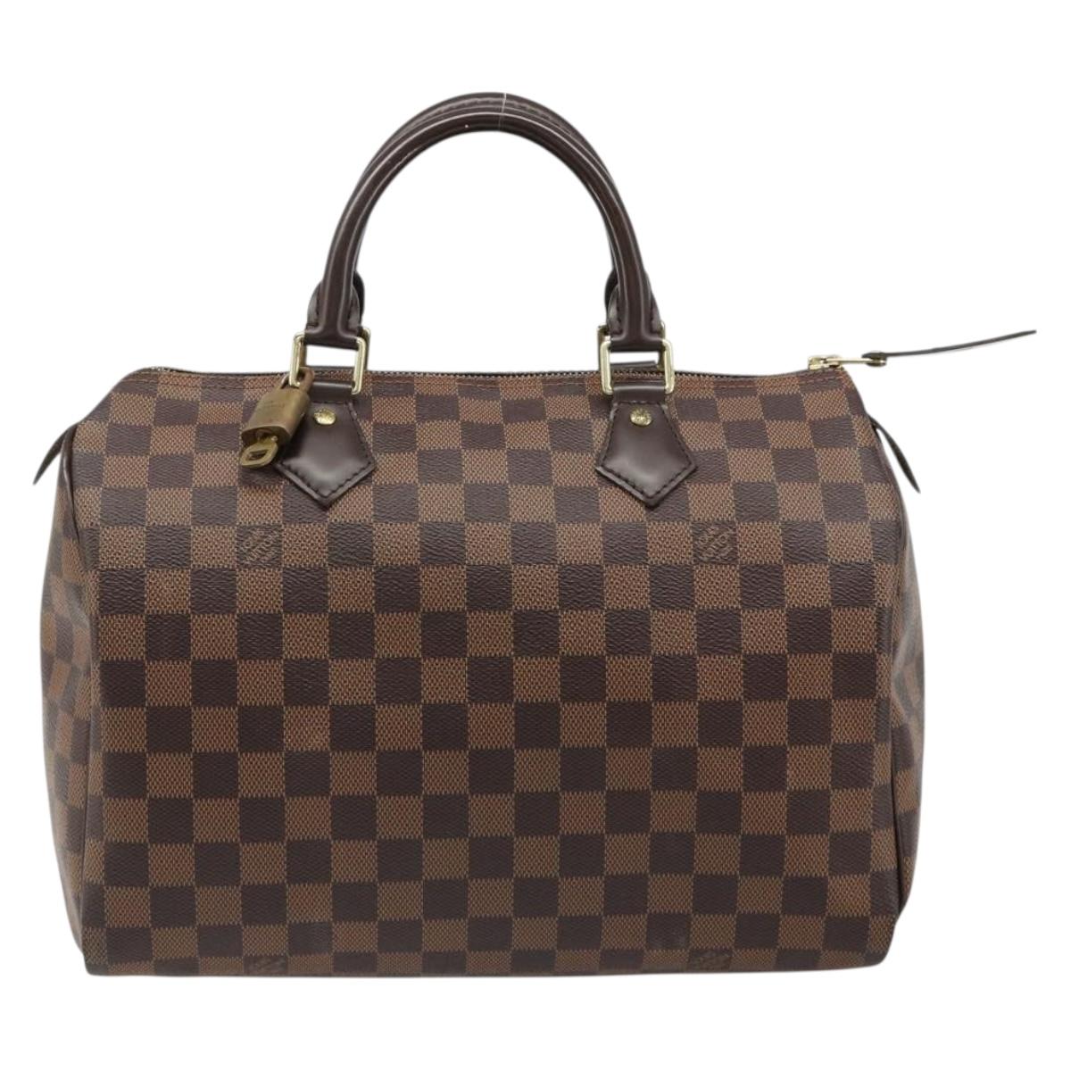 LOUIS VUITTON Damier Ebene Speedy 35 Hand Bag N41363 LV Auth 187109SAM