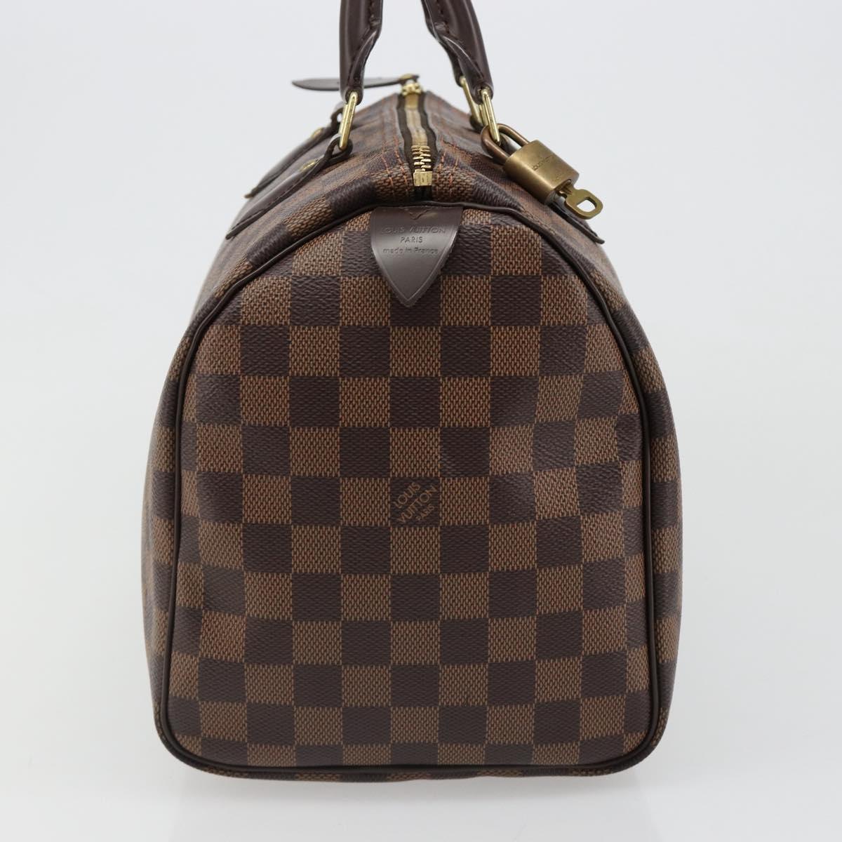 LOUIS VUITTON Damier Ebene Speedy 35 Hand Bag N41363 LV Auth 187109SAM