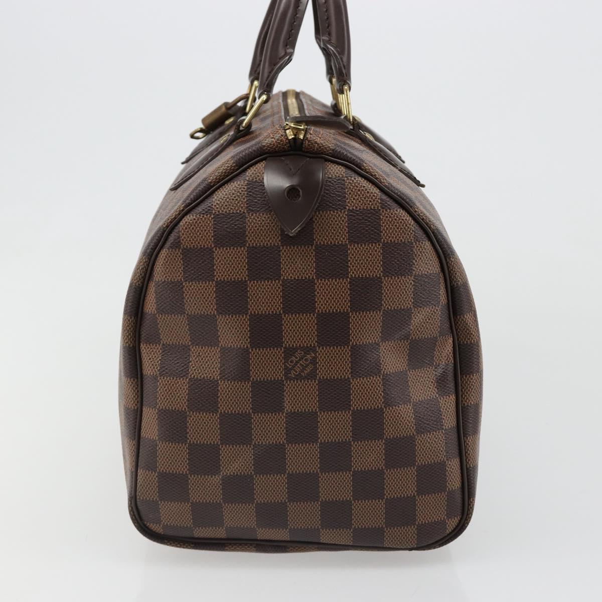 LOUIS VUITTON Damier Ebene Speedy 35 Hand Bag N41363 LV Auth 187109SAM