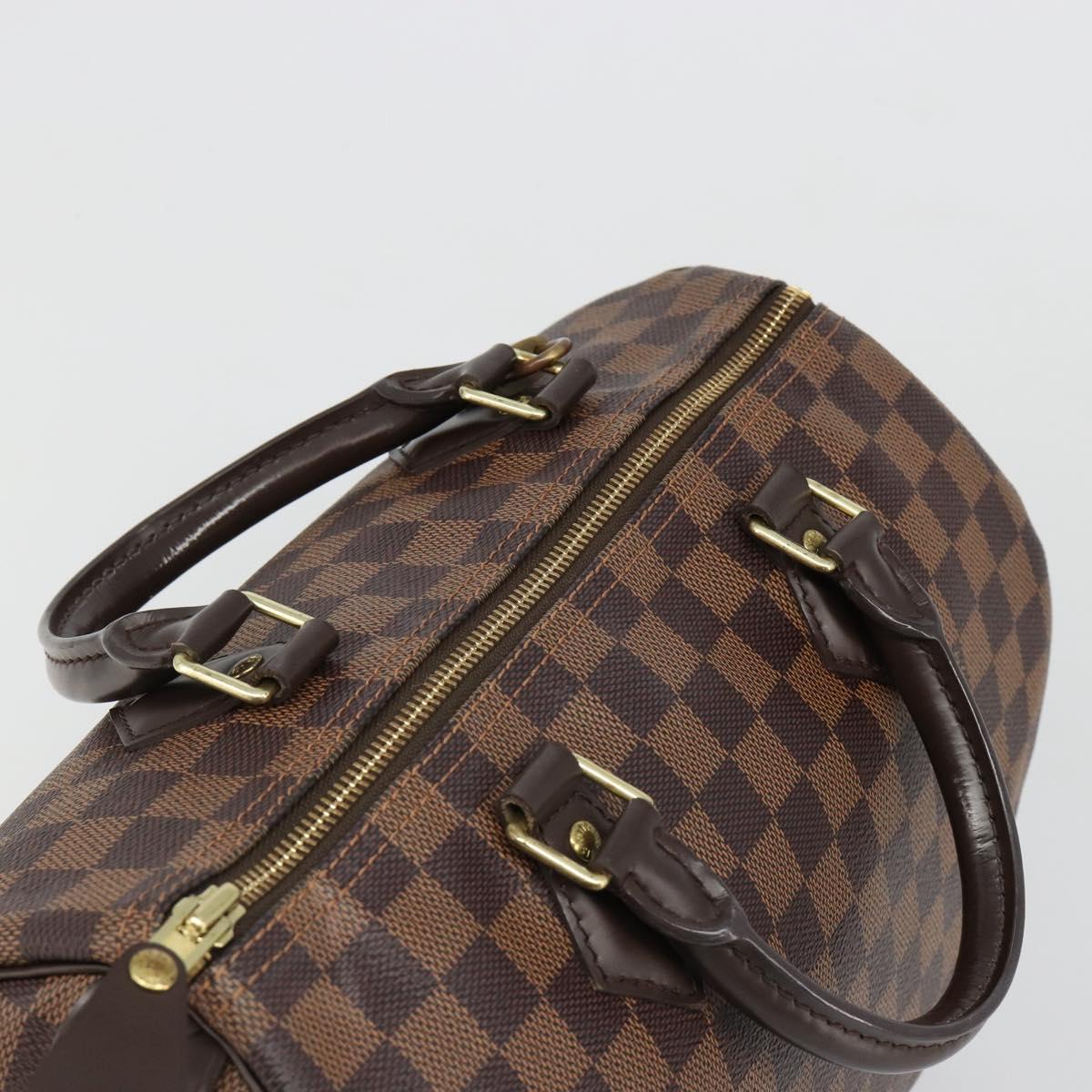 LOUIS VUITTON Damier Ebene Speedy 35 Hand Bag N41363 LV Auth 187109SAM