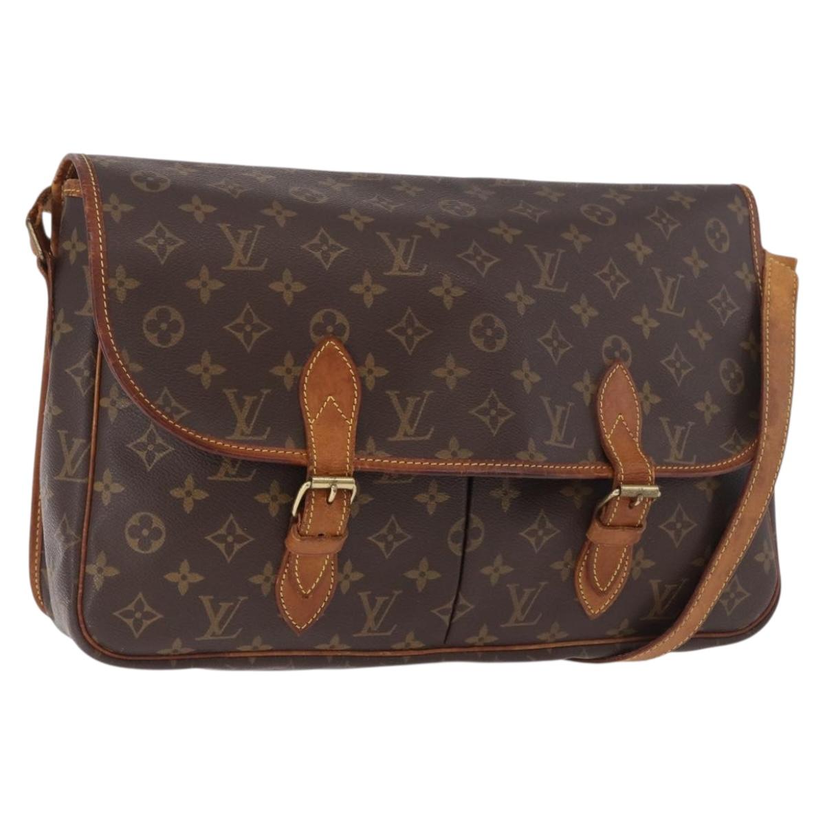 LOUIS VUITTON Monogram Gibeciere GM Shoulder Bag M42246 LV Auth 187115