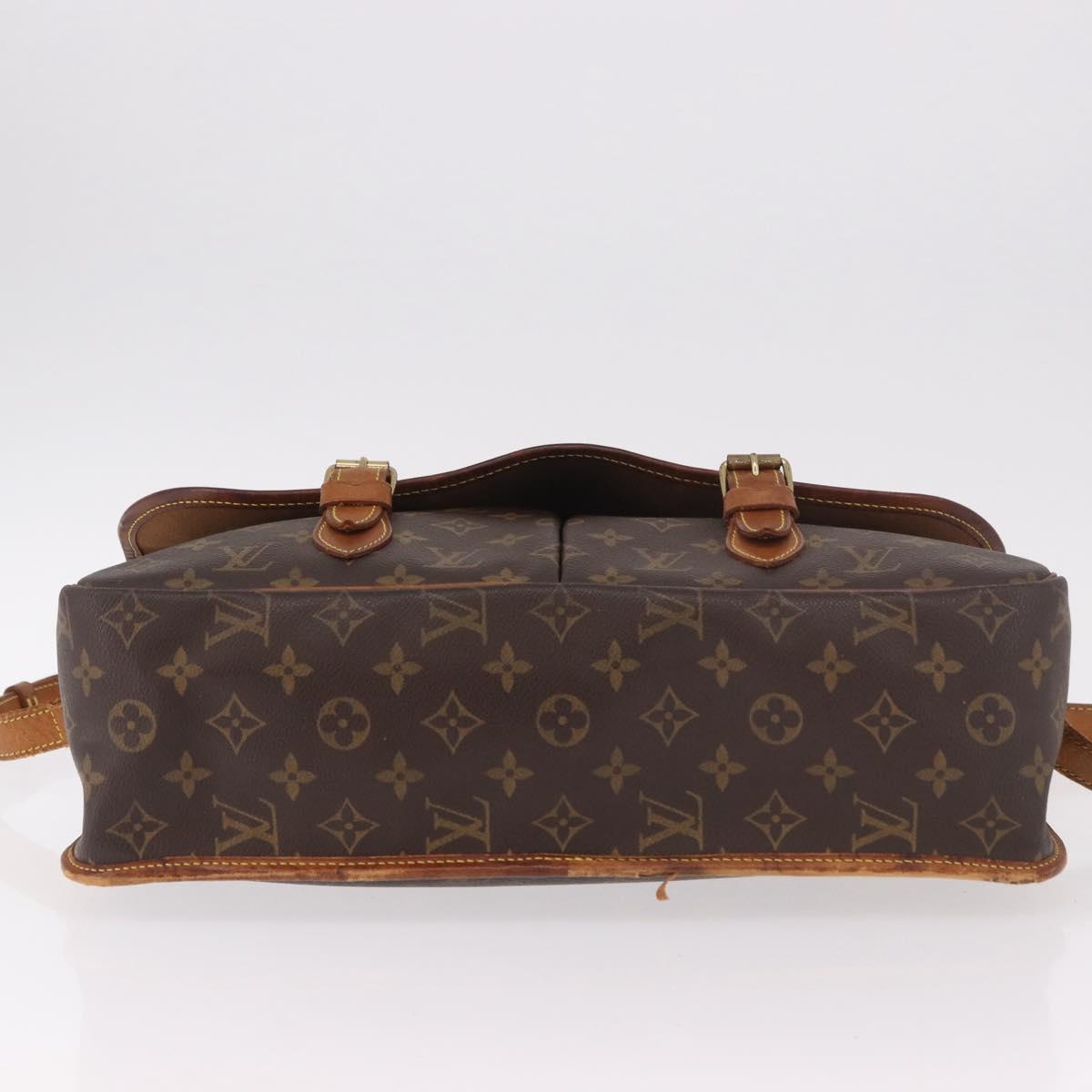 LOUIS VUITTON Monogram Gibeciere GM Shoulder Bag M42246 LV Auth 187115